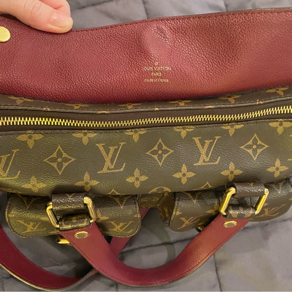 Louis Vuitton Manhattan NM in Raisin EUC - Picture 12 of 14